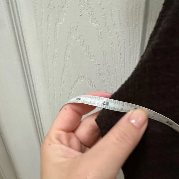 Zara TOP GILET BOUTONS TEXTURED Chocolate brown tank v neck m medium - Picture 6 of 7